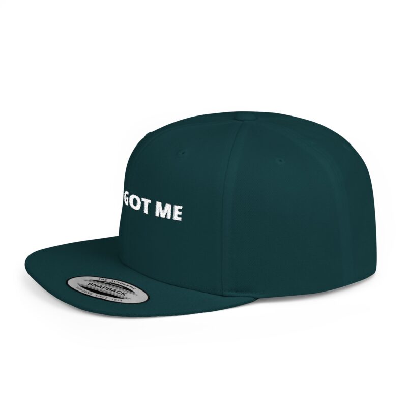 God Got Me Flat Bill Snapback Hat, Casual Cap, Streetwear Accessory, Faith-Based Gift, Inspirational Headwear
